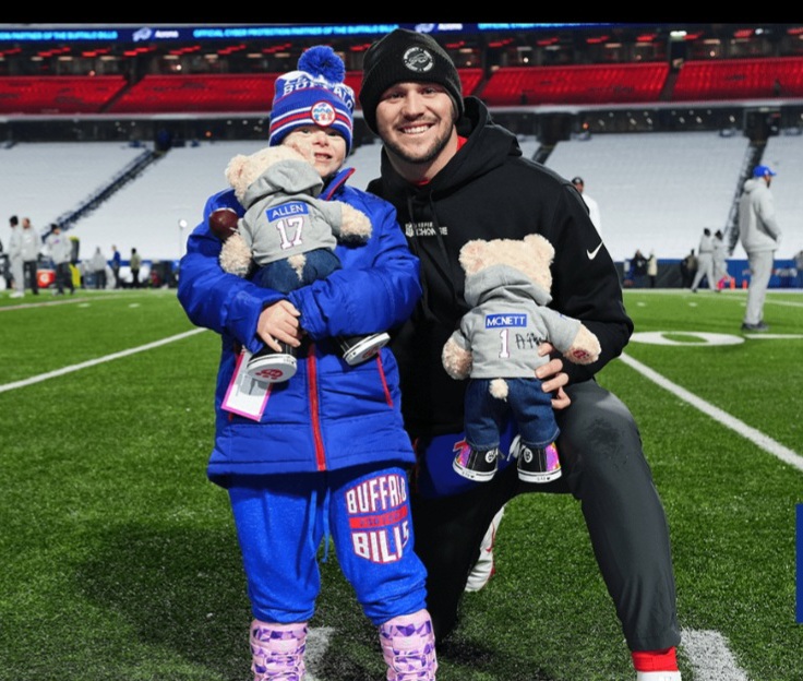 Abbie and Josh at the first bear exchange in winter